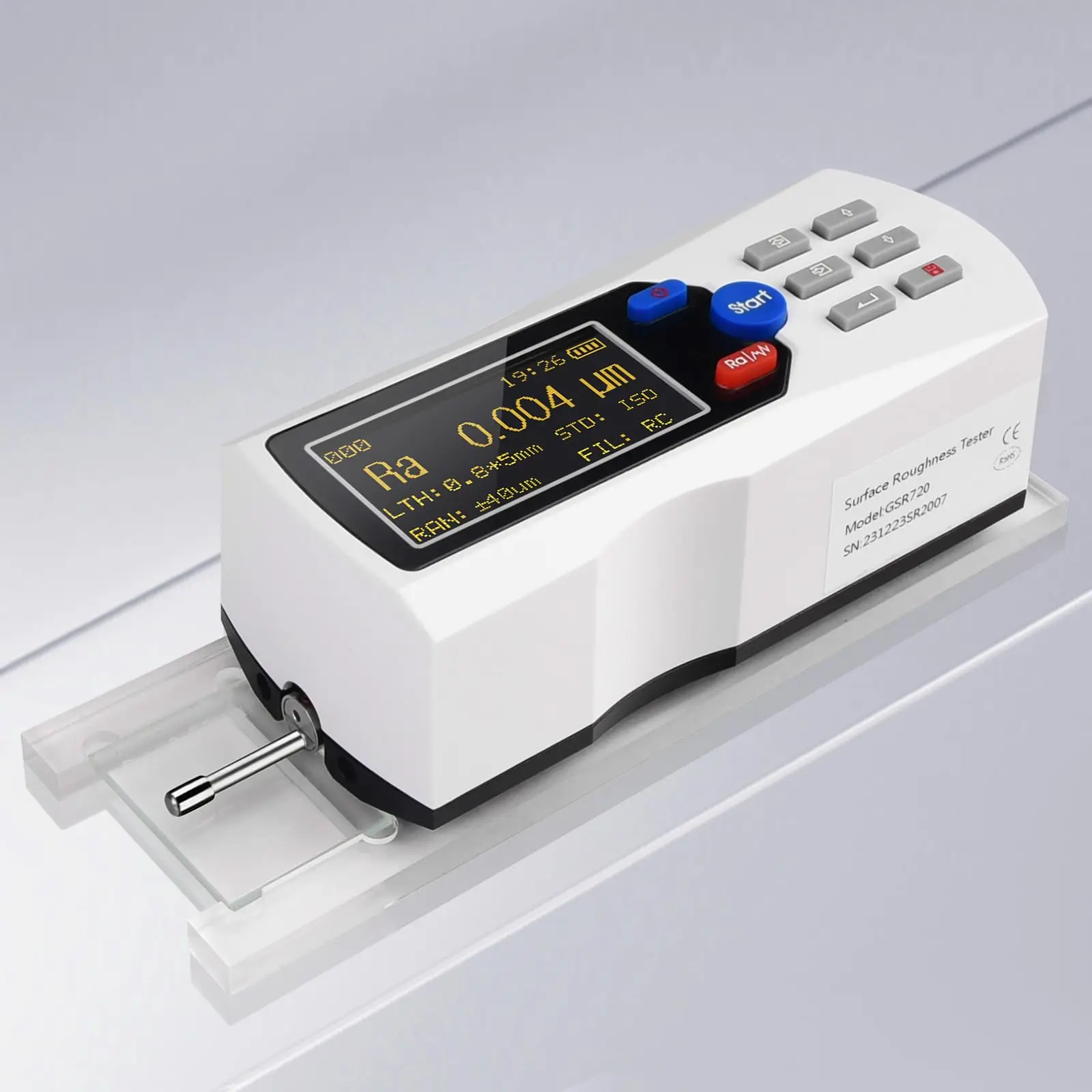 Digital Surface Roughness Tester Meter with LCD Display Handheld Measuring Instr