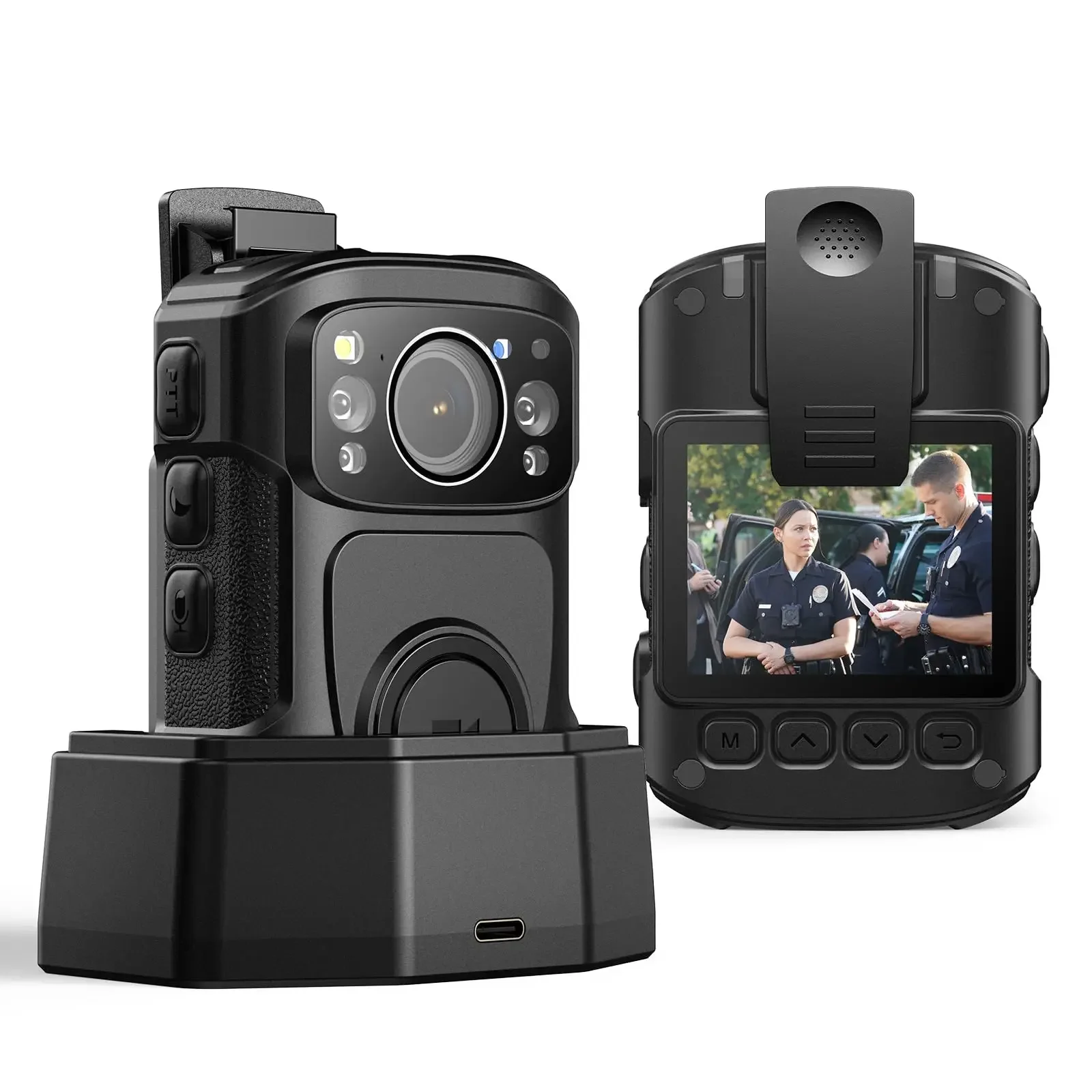 BOBLOV Mini Camera B4K5 128G/256G 4K Small Camcorder GPS Body Worn Camera 11Hrs Video Record Police Bodycamera Night Vision IP68