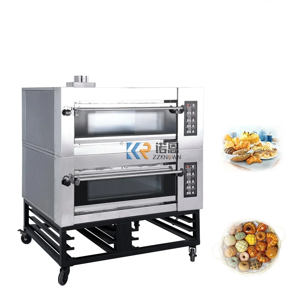 Multifunction 1 Decks 4 Trays Commercial Bread Oven Automatic Bakery