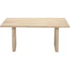 Indigo Road by Egypt Sherrod Trapezium Plank Solid Wood Coffee Table - Rectangular Mango Wood Tabletop with Stylish Trapezoid Le 4