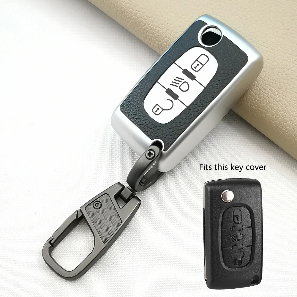 Car Key Case Cover Keychain Bag Holder For Peugeot 301 308 408 508 2008 308S 3008 4008 5008 307