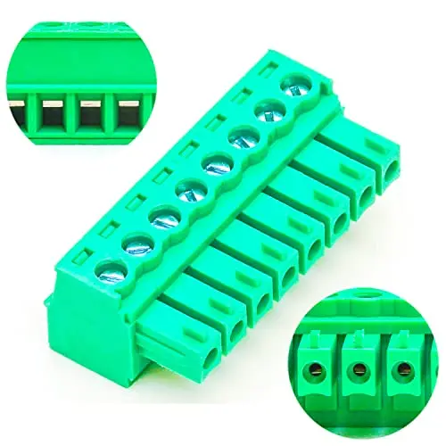 

3.81mm 8 Pin Phoenix Connector PCB Screw Terminal Block Connector (4Pcs 3.81M-8Pin)