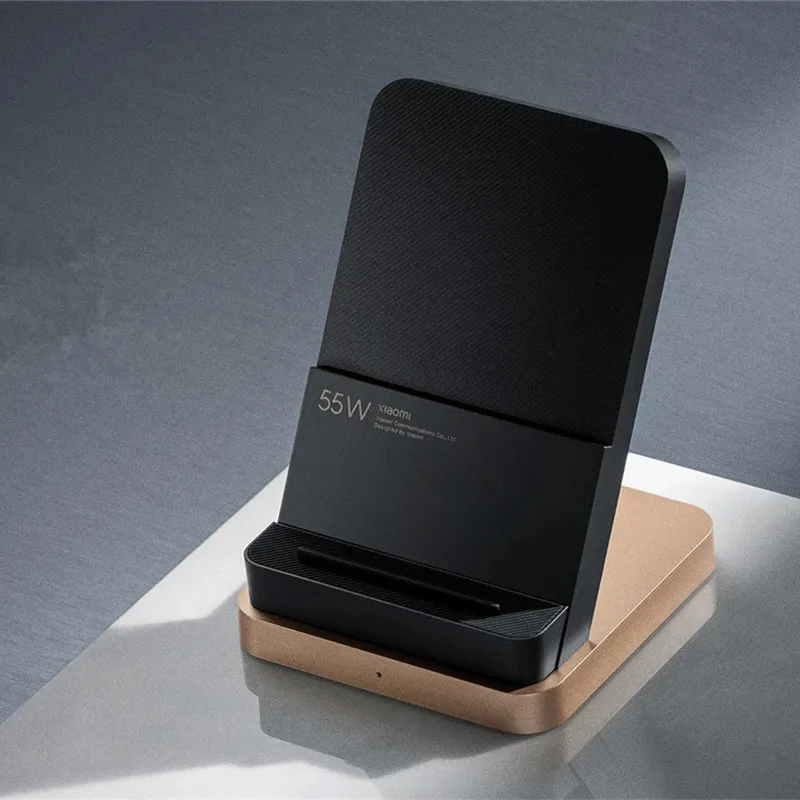 Original Xiaomi Wireless Charger 55W Fast Charging Stand Charging Dock Station Holder For Redmi Note 10 Pro Mi 10 11 Pro Phones