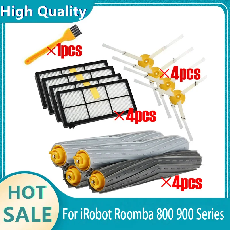 Hepa Filter Extractor Brush Vacuum Cleaner Parts for iRobot Roomba 800 900 Serie 