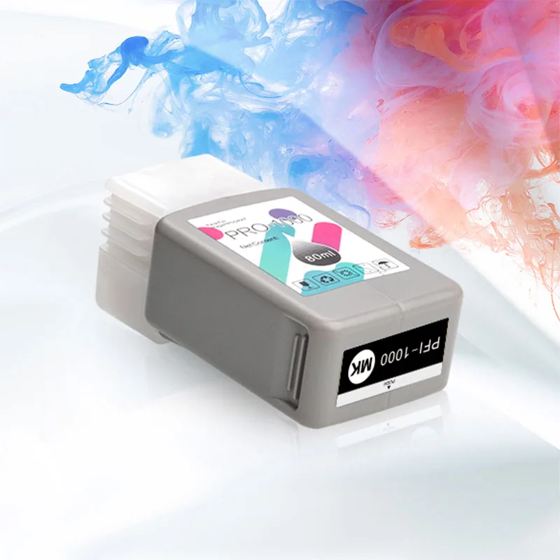 12 color cartridges For Canon Pro 1000 printer compatible ink cartridge with chip and pigment ink