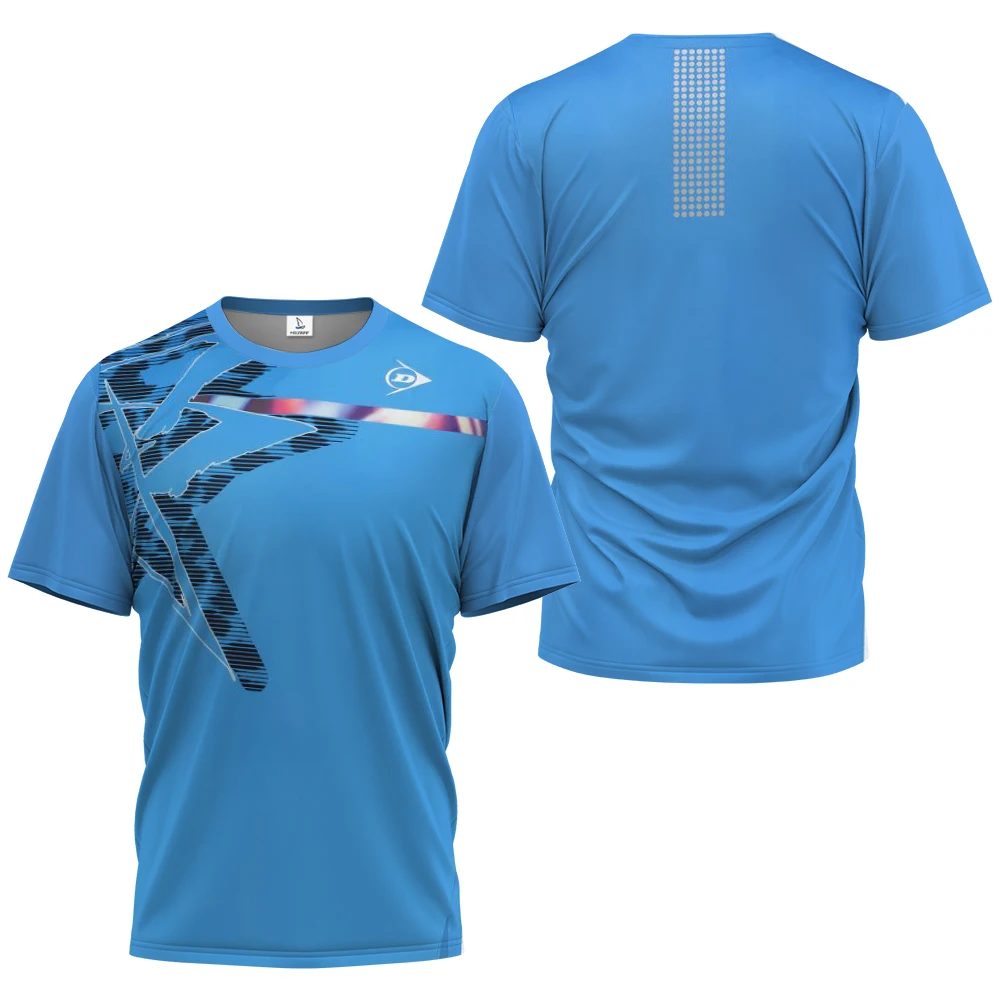 New Solid Color Star Print Abbigliamento Da Tennis Dunlop Abbigliamento Da Golf Traspirante T-Shirt Da Badminton Da Uomo A Manica Corta Fitness Da Uom