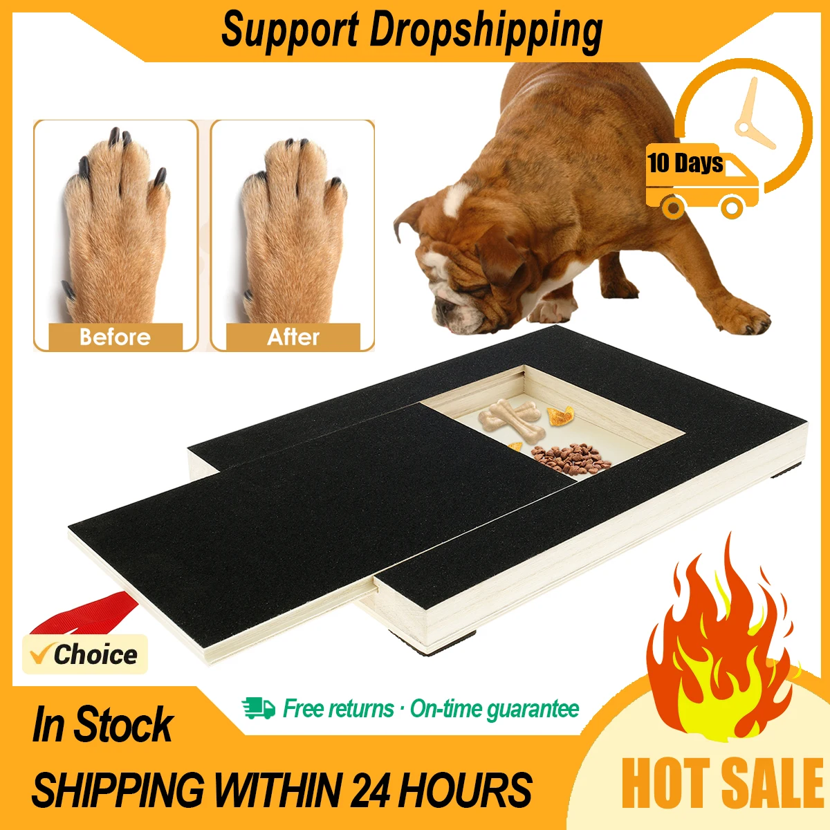 DogScratchPadForNailsDogNailFileSandpaperScratchingBoardFor