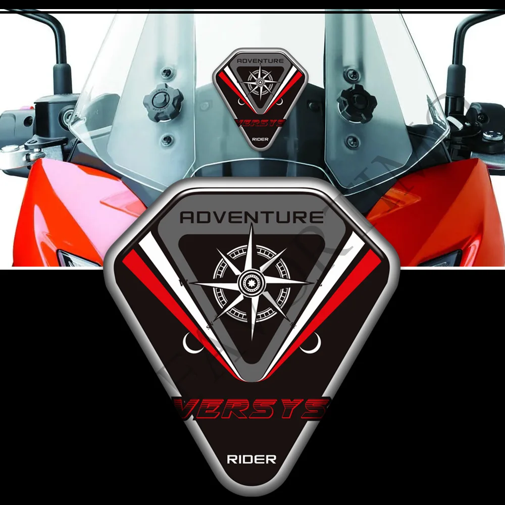 

Tank Pad Trunk Luggage Cases Gas Fuel Oil Kit Knee Decals For Kawasaki Versys 650 LT 650LT Stickers Protector Adventure Touring