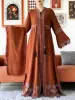 110502-0703b2.jpg Robe élégante en mousseline de soie pour femmes, tissu de haute qualité, ample, ouvert, Abaya avec fermeture éclair, vêtements musulmans et islamiques, Cardigan, offre spéciale, 2025