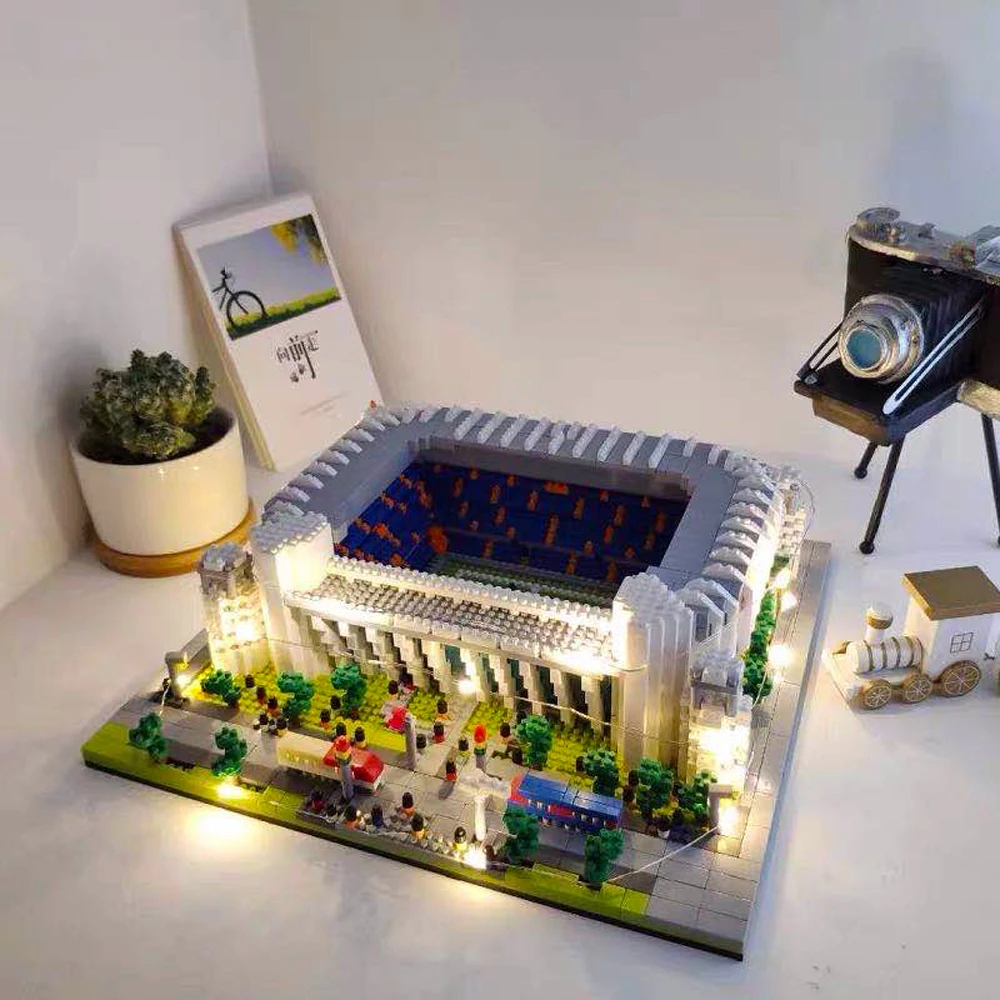 Deluxe Soccer Stadium Micro Building Block Set - Perfect Gift and Decor