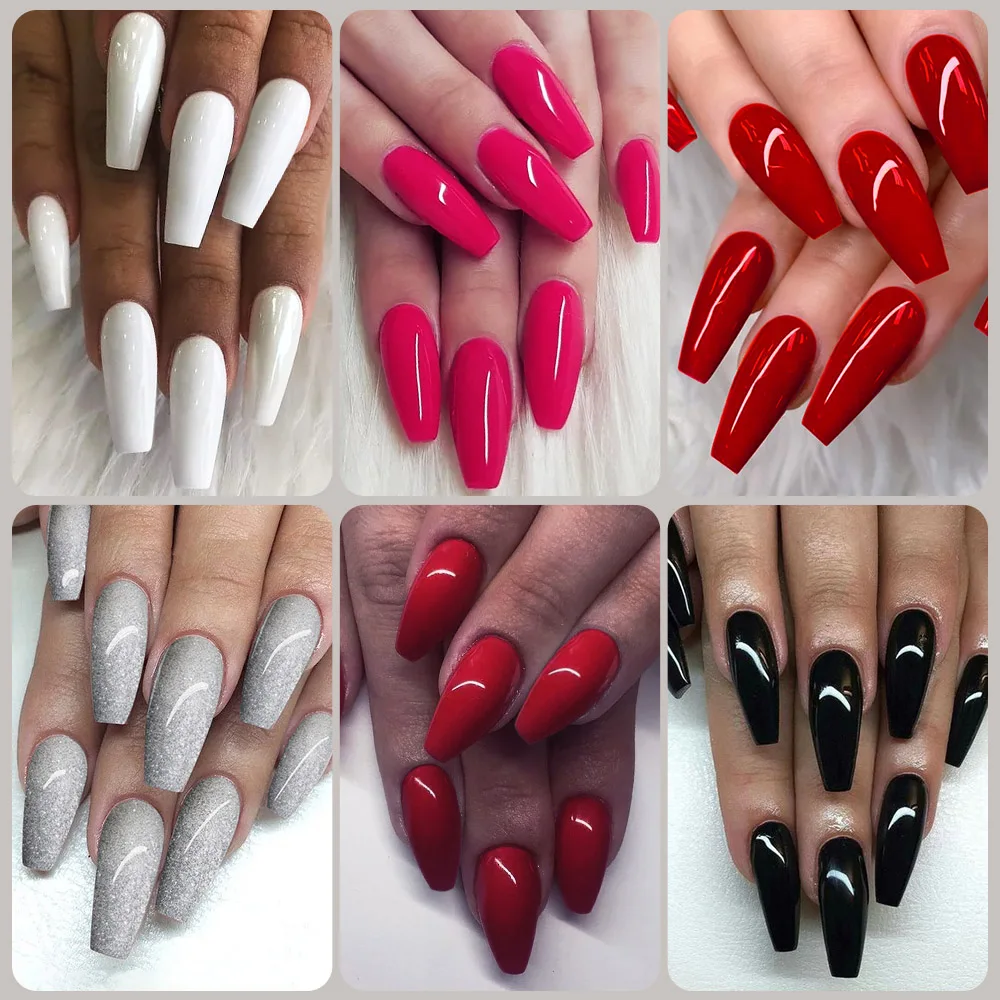 Rosalind Classic Red Series 12Pcs/set Nail Gel Polish Set Bright Nail Art Supplies Cured with UV Lamp Gel Varnish Long Lasting 5
