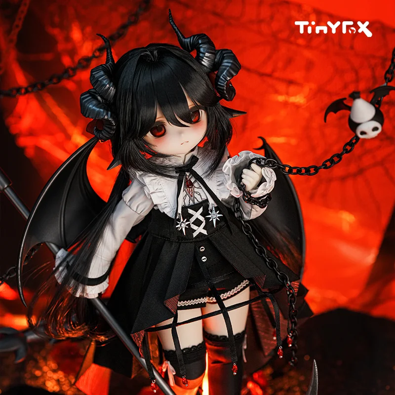 공식 Tinyfox Dark God Grafa Mjd 1/6 스케일 관절형 인형 기념일 스타일 풀 세트 2d 수집 모델 소녀의 생일 선물