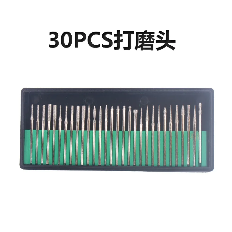 스테인레스 스틸 네일 아트 전기 파일 드릴 비트 연마 그라인딩 헤드 매니큐어 페디큐어 기계 도구 액세서리 세트