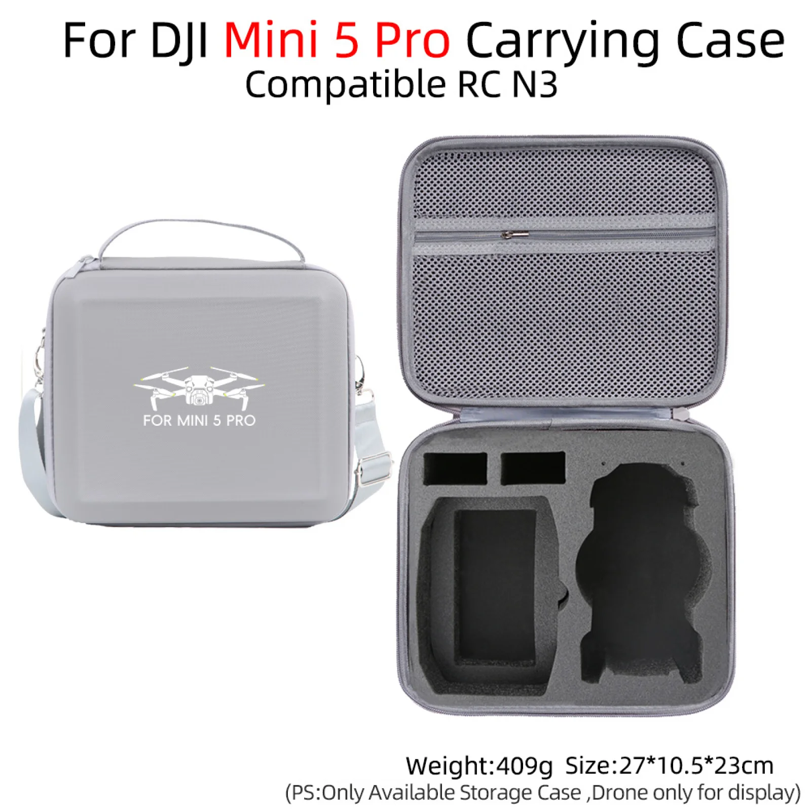 DJI MINI 5 PRO 보관 가방 RC N3 가방(어깨끈 포함)에 적합합니다.