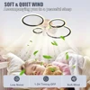 Led Low Noise Ceiling Fan Chandelier Living Dining Table Room Bedroom Kitchen Lights Black White Home Decoration Lamps Fixtures 6
