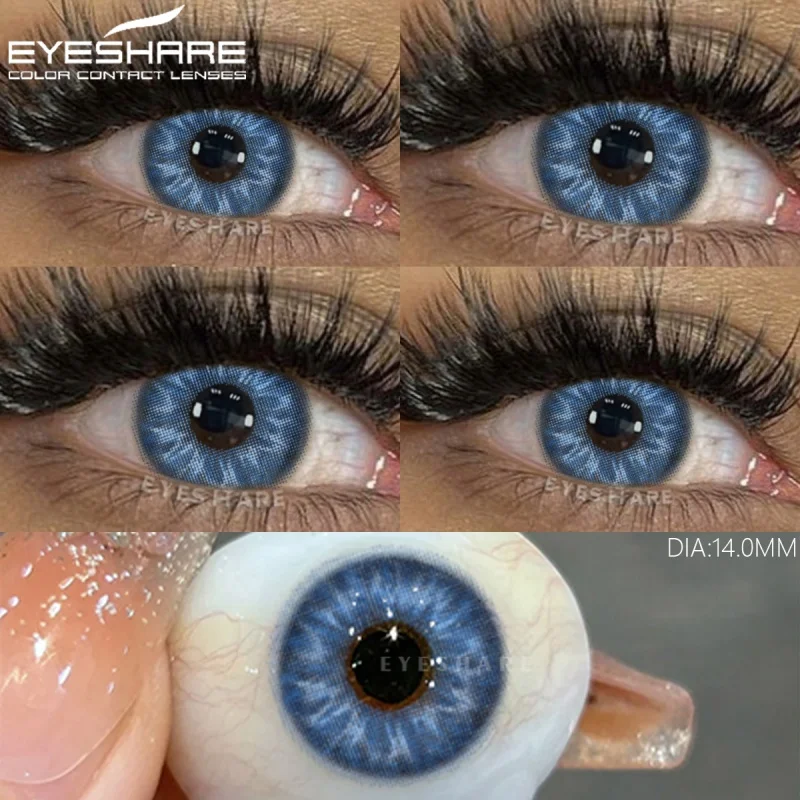 EYESHARE 1 Paar bunte Kontaktlinsen für Augen, modische graue Augenkontaktlinsen, blaue Augenlinsen, grüne Linsen, jährliche farbige Augenlinse – Detail 17