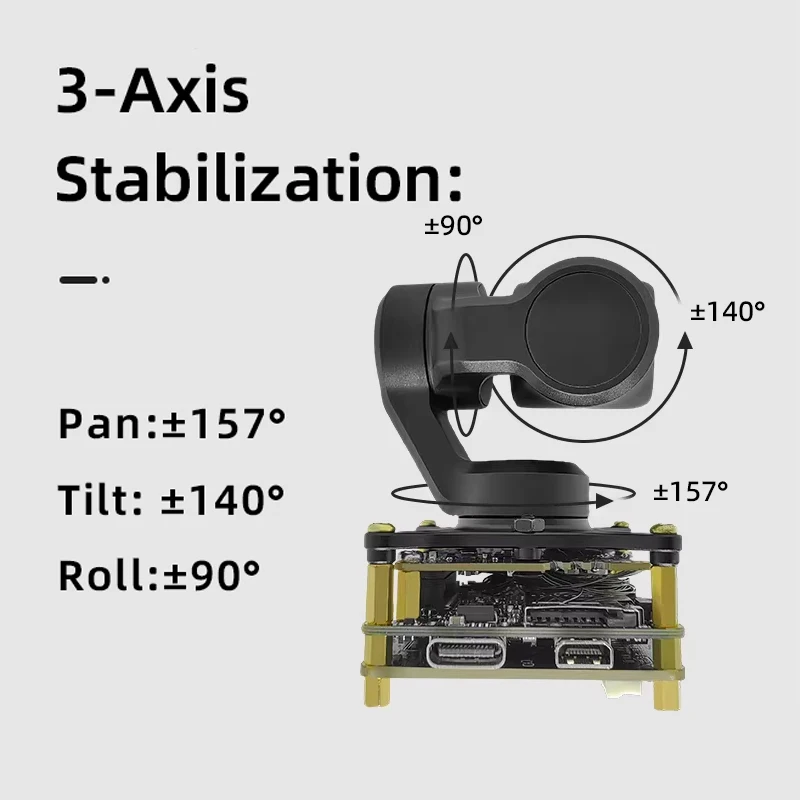 Gyroscope Homemade Camera Stabilizer 11MP Axis Gimbal PTZ Camera