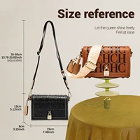 CHCH Crossbody Bag 2024 New Purple Magnetic Flip Cover Commuter Women's Bag Wallet - Image 5
