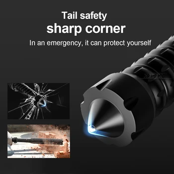 5000LM Self-defense Flashlight Zoom Rechargeable Lamp 18650 Tactical Flashlight Waterproof Outdoor Self Defense Hunting Camping 6