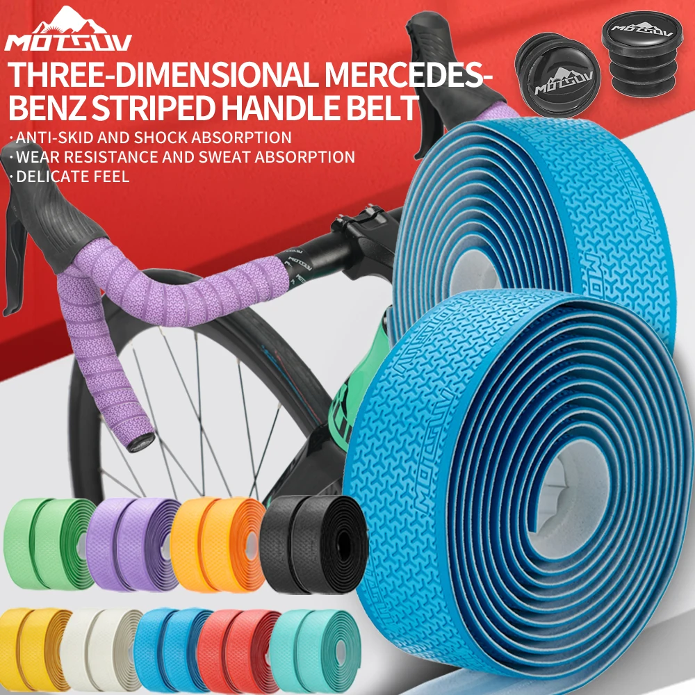 MOTSUV Road Bicycle Handlebar 3D EVA PU Bar Tape Soft Cycling Damping