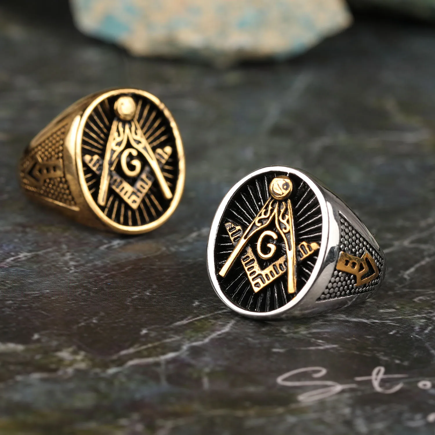 Original Design For A Master Mason Signet Ring Past Master Masonic