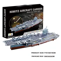 3D Jigsaw Puzzle US Nimitz Aircraft Carrier Paper Model Ship Model DIY Educational Toys 1