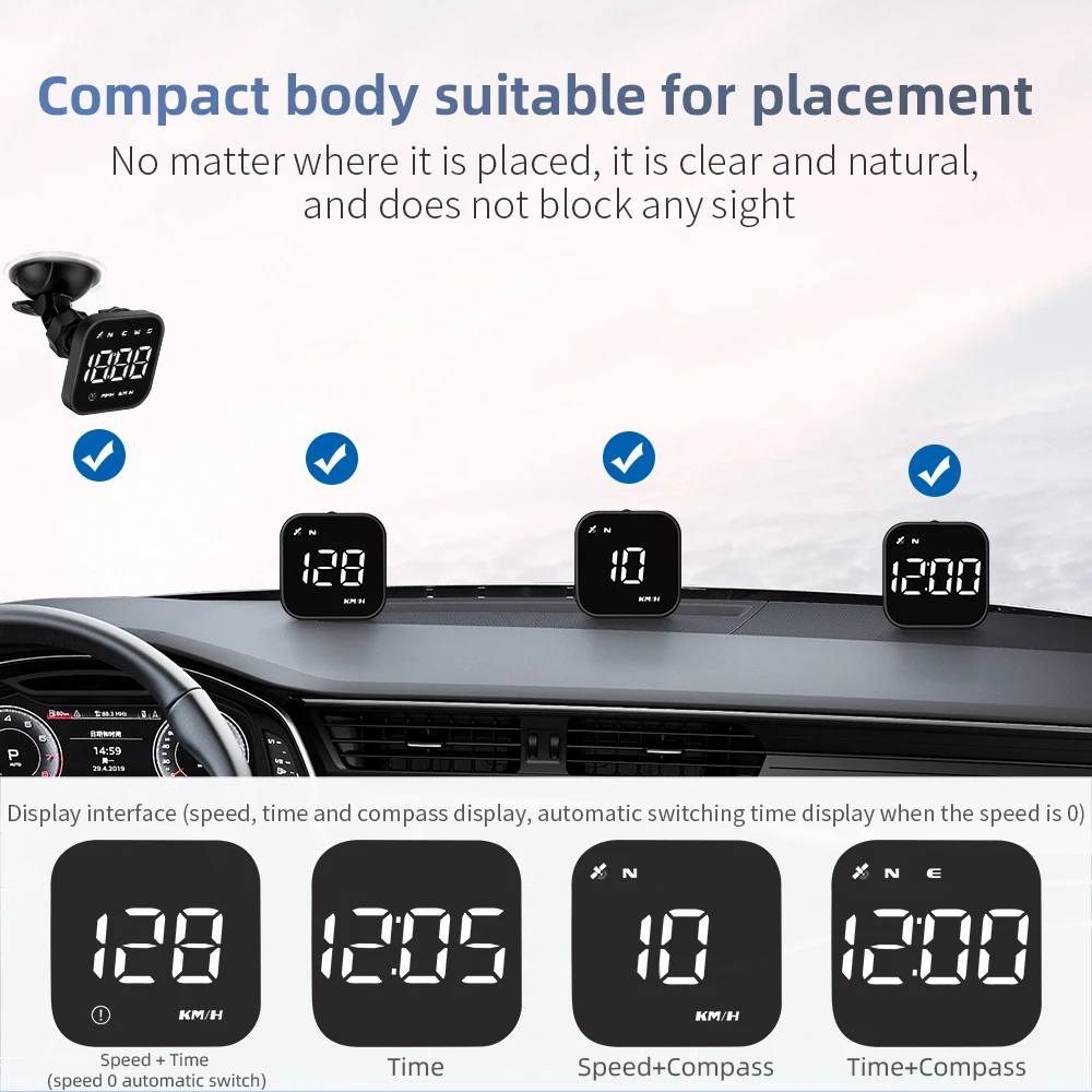 HUD G4S GPS ڵ ӵ Ʈ  ˶ δ, LED ũ ÷, GPS ڵ  ׼,  