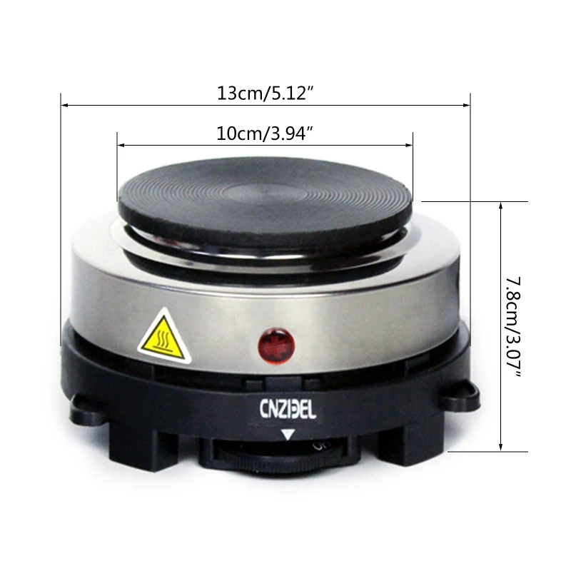 500W Mini Electric Stove Cooker Hot Plate Multifunctional Cooking Plate Heating Coffee Tea Milk Heater Home