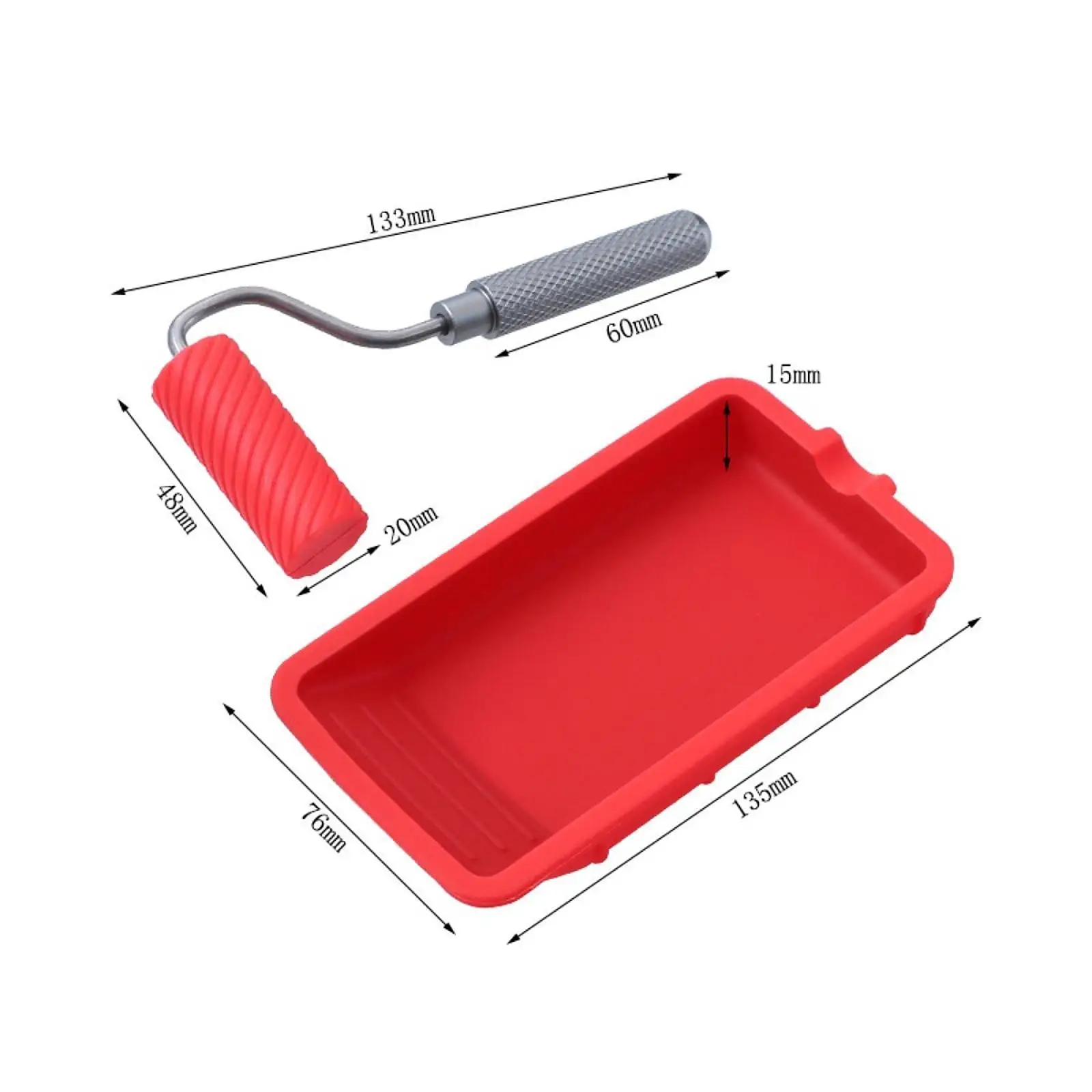 Paint Tray with Roller Paint Workers Wall Decoration Roller Tray Kit