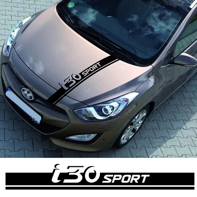 Car Hood Bonnet Sticker For Hyundai i30 Auto Engine Cover Decor Vinyl Decals  Carbon Fiber Sport Stripes Accessories Stickers - AliExpress