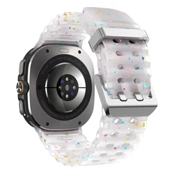 Original Marine Colorful Sport Bracelet Strap - Galaxy watch Ultra (Transparent)