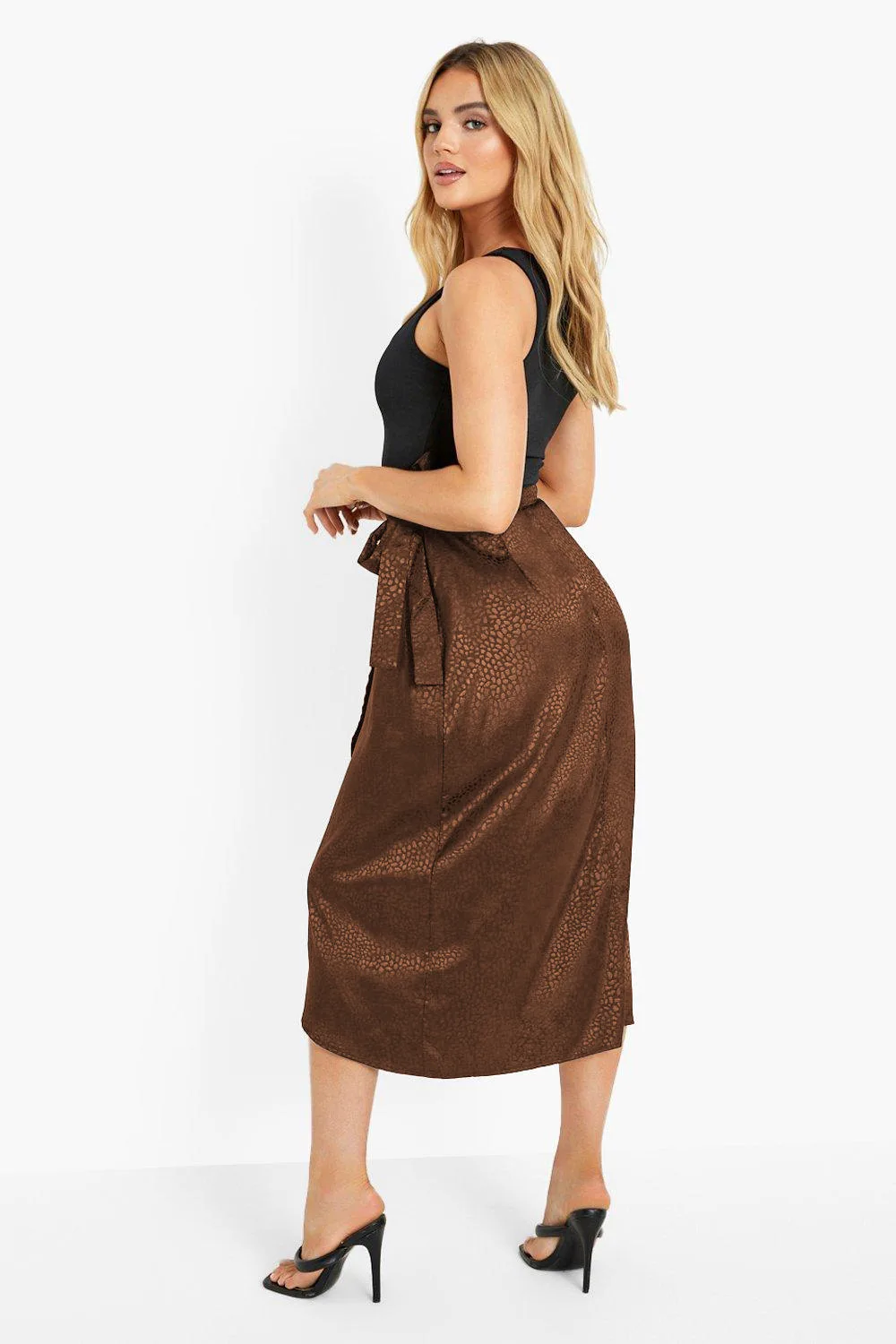 Elegant Long Skirt for Women Bandage Solid Color Split Large Hem Skirt Office Lady Casual Skirt 2022 Summer Female Clothes crop top and skirt