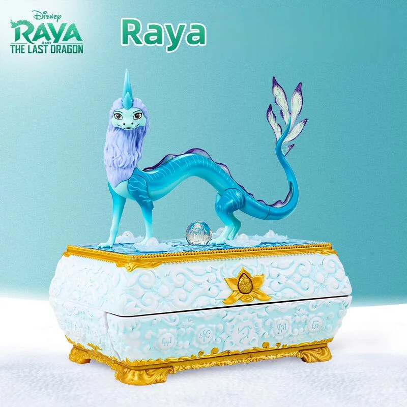 Disney Anime Movie Raya And The Last Dragon Raya Princess Collane Luminose Carillon Action Figures Collection Giocattoli Per Bambini Regali