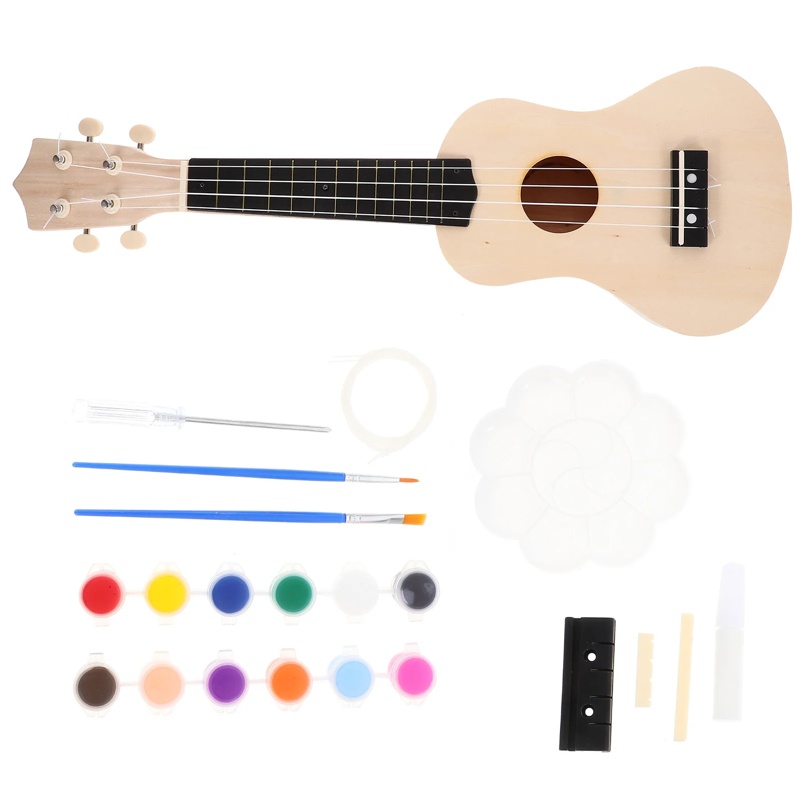 

Inch Ukulele DIY Kit Fun And Simple Hawaii Guitar Handmade Kit