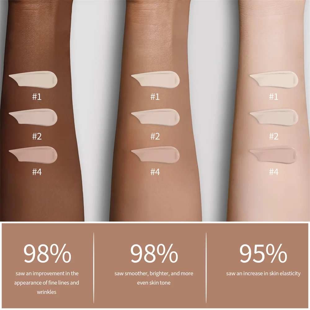 Liquid Foundation Cream Long-Lasting Liquid Foundation Full Concealer-Oil Base Cover Face Foundation Liquid Foundation Cosmetics 3