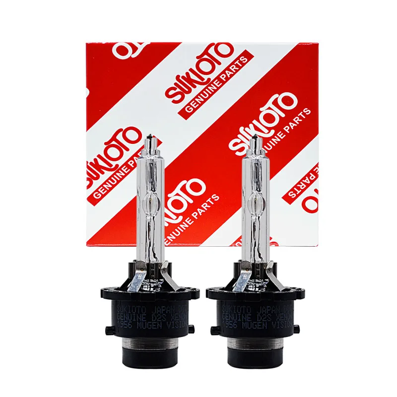 2PCS SUKIOTO GENUINE PARTS 35W D2S D2R D4S D4R HID Xenon Headlight Bulb Bi-xenon Projector Lens Car Xenon Lamp 4300K 6000K 8000K
