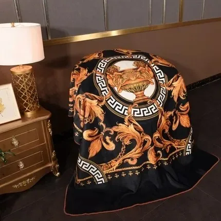 

Jinhu Velvet Blanket Composite Blanket Luxury Retro Velvet Blanket Aima Affordable Luxury Retro Pattern
