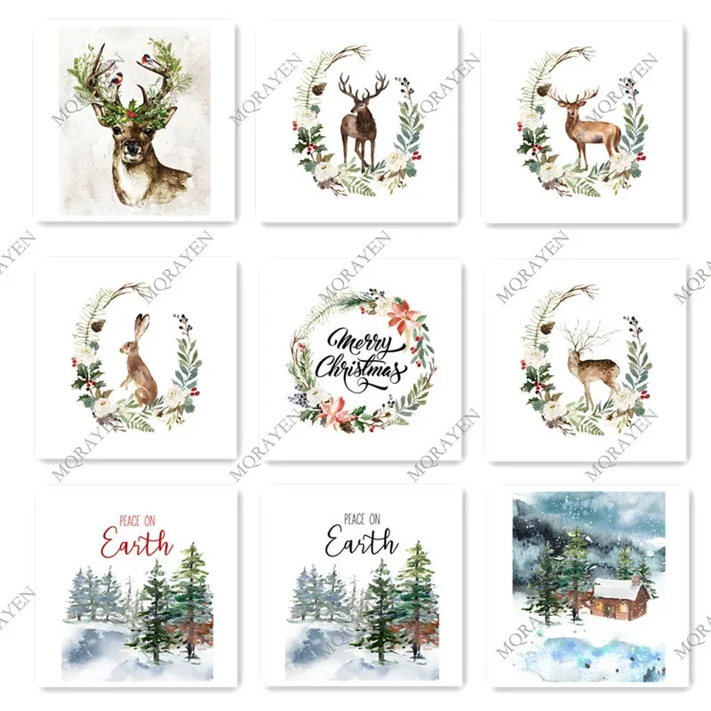Christmas Prints Nordic Wall Canvas 4