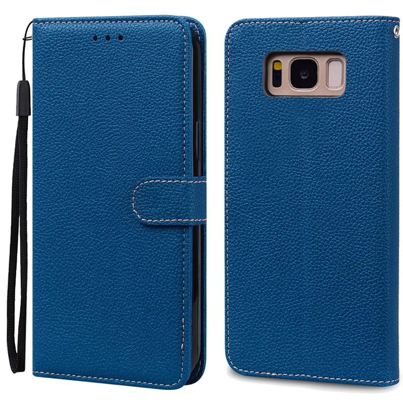 Luxurious Leather Wallet Flip Case for Samsung Galaxy S8 Plus