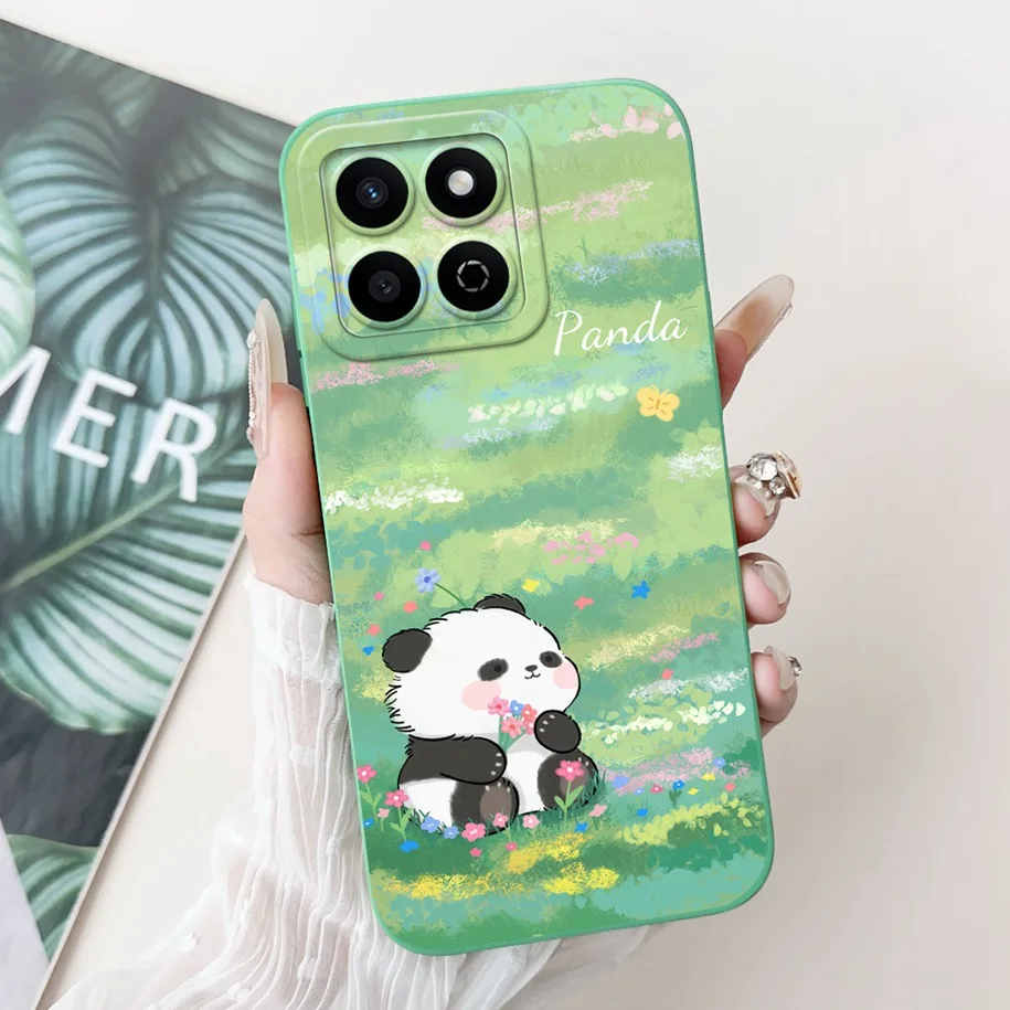 Cute Panda Cartoon Soft Silicone Matte Phone Case - Durable Protective Cover