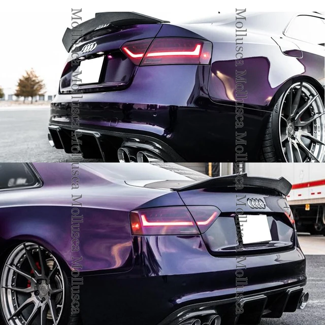 Voiture ABS Becquets Arrière Pour Audi A5 Coupe/Cabriolet/Sportback F5/B9 8F/B8 8T8/B8 8T3/B8 2007-2024, Spoiler De Voiture Aileron Arrière De Voiture Tuning Accessoire,Gloss Black