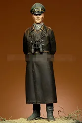 Figurine d'officier de guerre en résine moulée, échelle 1/16, Kit d'assemblage pour 1 personne, modèle de jouet non peint 