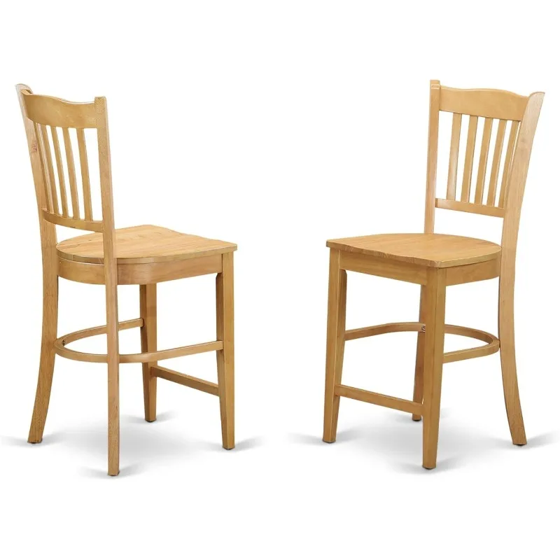 Furniture Piece Kitchen Counter Set Includes a Round Room Table with Pedestal
