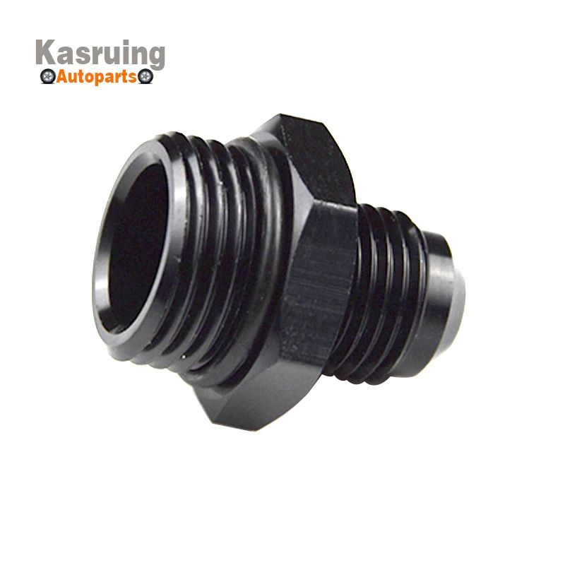 ORB-8 O-ring Port Boss AN8 8AN to AN6 Adapter Fitting Black Anodized Oil Cooling For Oil Cooler Kit