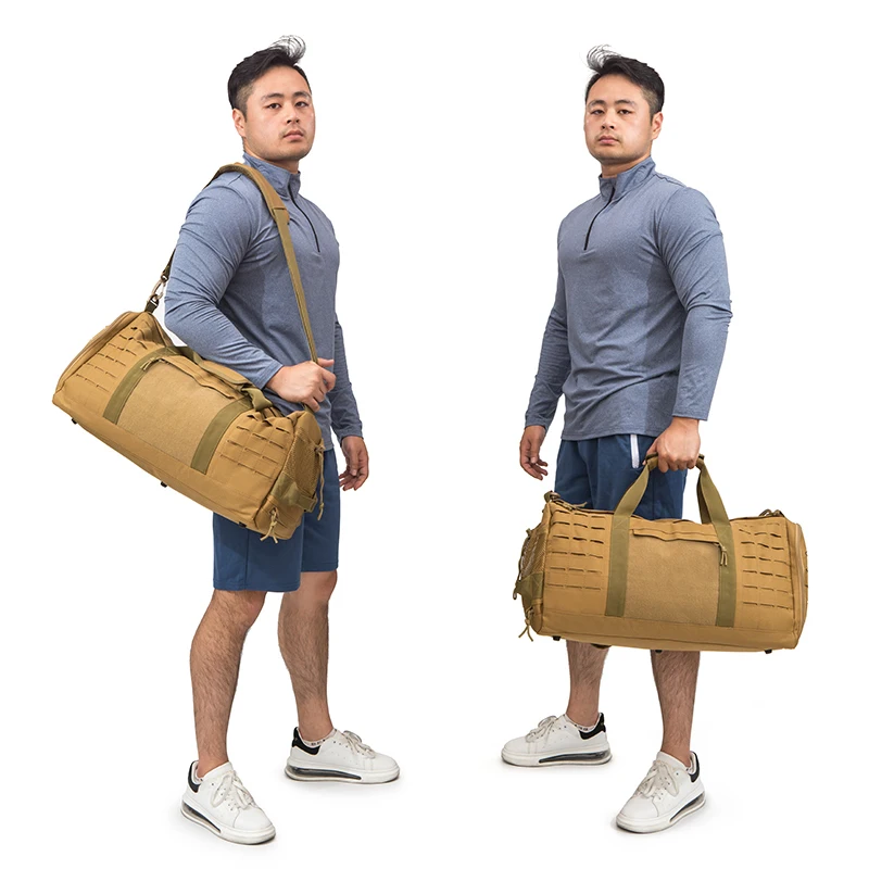 QT&QY 40L Sport Gym Bag Tactical Travel Duffel Bag For Men survival Fitness Duffel Bag Training Bag Basketball Weekender Bag 6