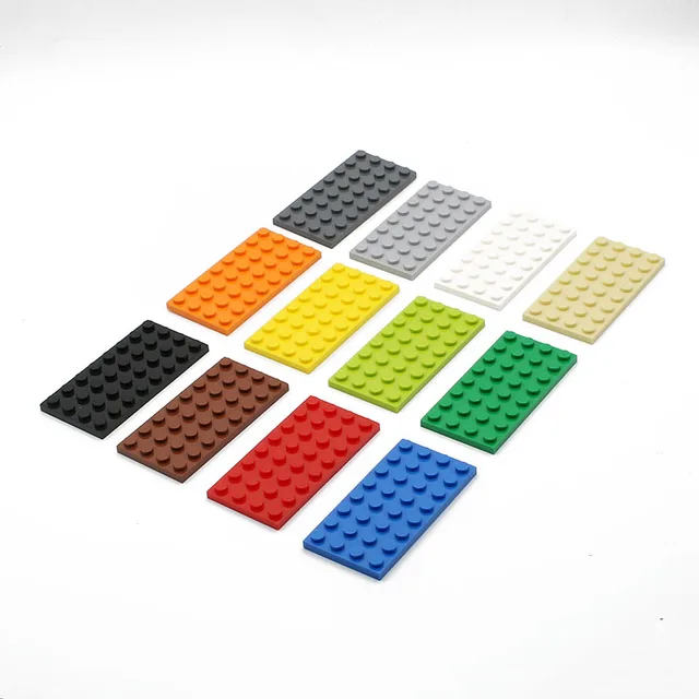 Marumine 15PCS 4x8 Dots Baseplate Particles Building Blocks Plate 3035 Bricks Accessories DIY Classic Educational Children Toys 3