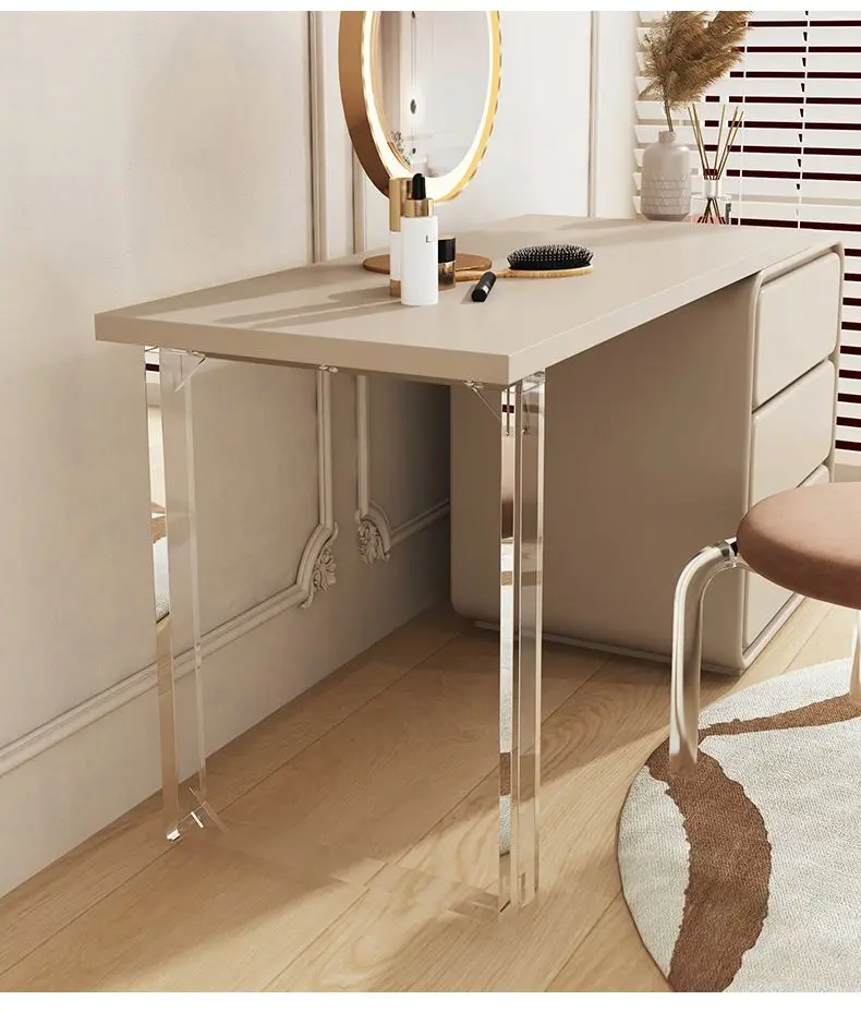1Pc Transparent Acrylic Table Legs Portable Dining Table Legs