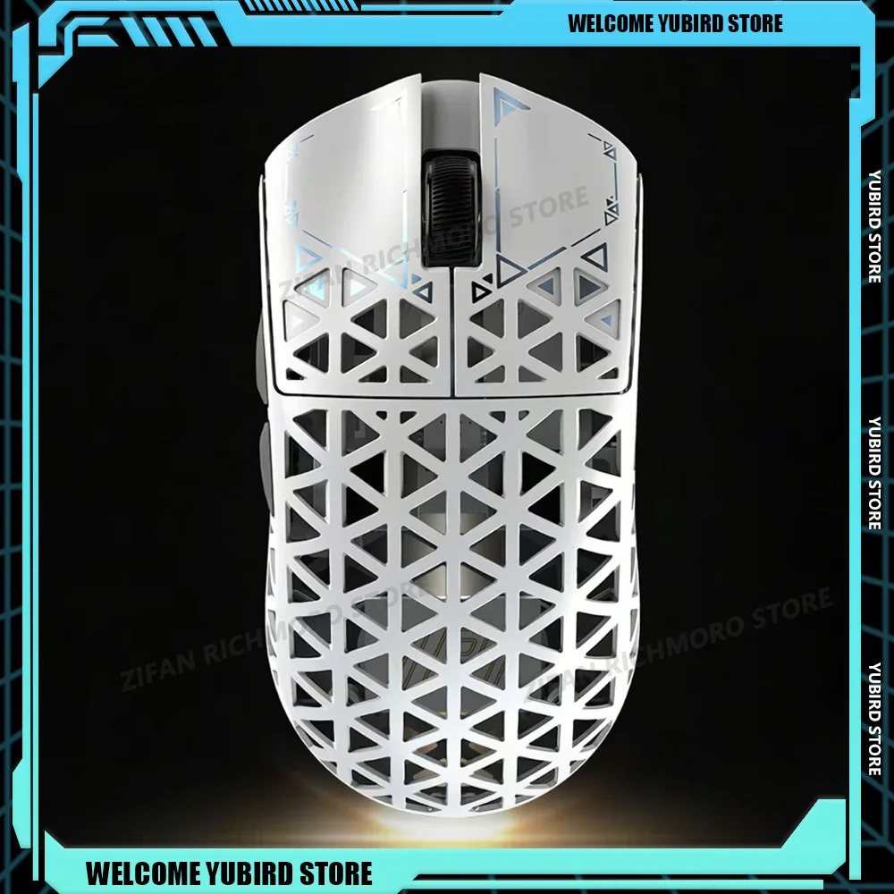 IPI Piao Float Hollow Out 3-Mode Wireless E-sport Gaming Mouse 8000Hz PAW3395 Carbon Fiber Customize Mice PC Gaming Accessories