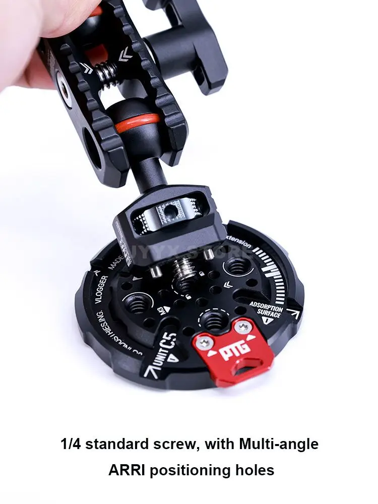Vlogger Magnetic Holder Base Plate with ARRI Position for Mobile Phone iPhone Ma