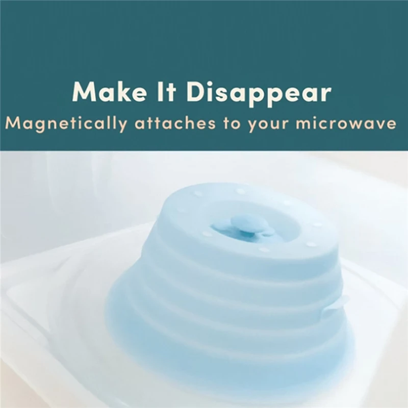 Magnetic Foldable Microwave Splashproof Cover Translucent Food Grade Microwave  Cover Splashproof Cover - AliExpress